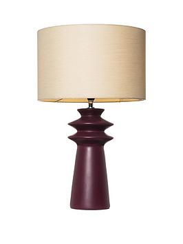 Two Fin Ceramic Table Lamp