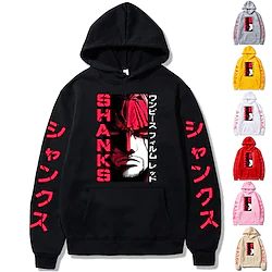 Inspired by One Piece Film: Red Hoodie Cartoon Manga Anime Front Pocket Graphic Hoodie For Men's Women's Unisex Adults' Hot Stamping 100% Polyester Lightinthebox