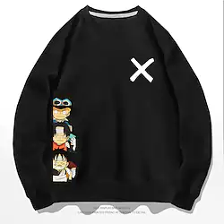 Inspired by One Piece Film: Red Monkey D. Luffy Sabo Portgas·D· Ace Hoodie Cartoon Manga Anime Graphic Hoodie For Men's Women's Unisex Adults' 3D Print 100% Polyester Casual Daily Lightinthebox