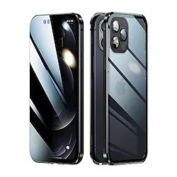 Phone Case For Apple Full Body Case iPhone 13 12 11 Pro Max Mini and Screen Protector Shockproof Double Sided Transparent Stainless Steel Lightinthebox