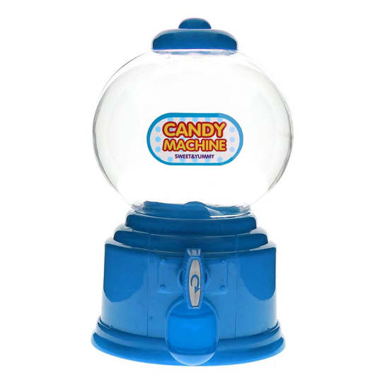(Blue) Candy Dispenser Machine- Gum Ball Snacks Storage Boxes