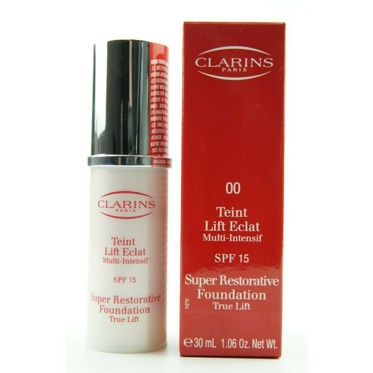Clarins Super Restorative Foundation True Lift 30ml 00 Rosee NEW BOXED