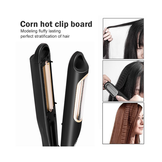 (with box) Corrugation Flat Automatic Hair Curly Iron Hair Waver Tongs