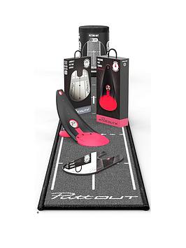 Puttout Compact Set (Plain Box Containing Coral Premium Trainer, Compact Grey Mat, Compact Mirror)