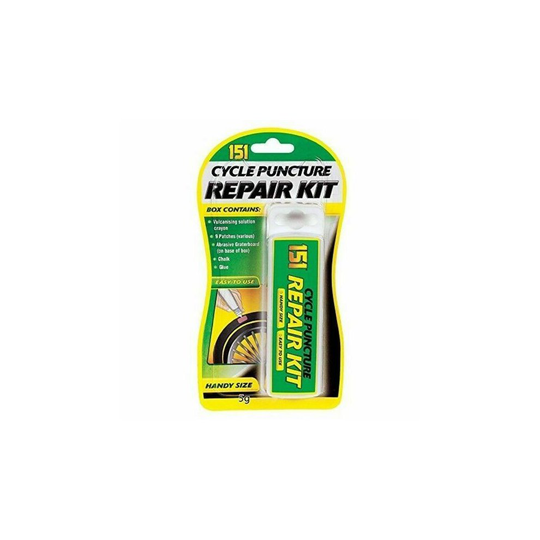 PUNCTURE REPAIR KIT OUTFIT SET BICYCLE CYCLE MOUNTAIN BIKE TYRE TUBE PATCHED