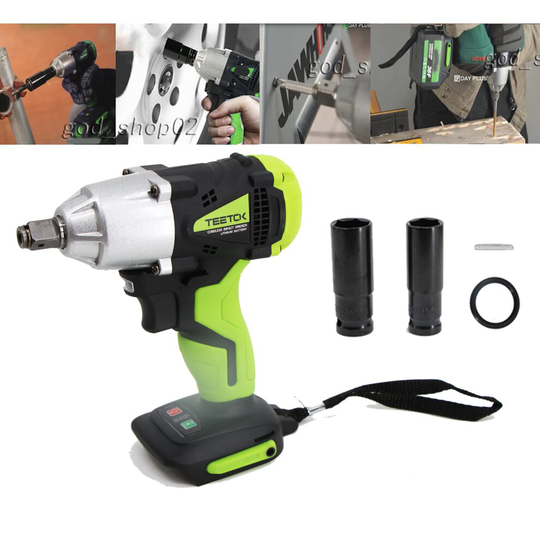 Cordless impact wrench 1/2" Driver 1/4"420Nm For Car-Makita Compatible