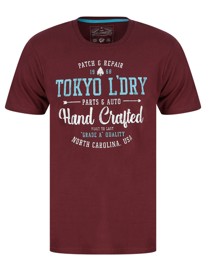 T-Shirts Folsom Motif Cotton Jersey T-Shirt in Port Royale - Tokyo Laundry / S - Tokyo Laundry