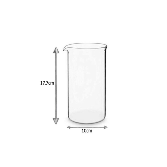 Boxed Replacement Glass Liner For Cafetiere Toughened Glass 8 Cup