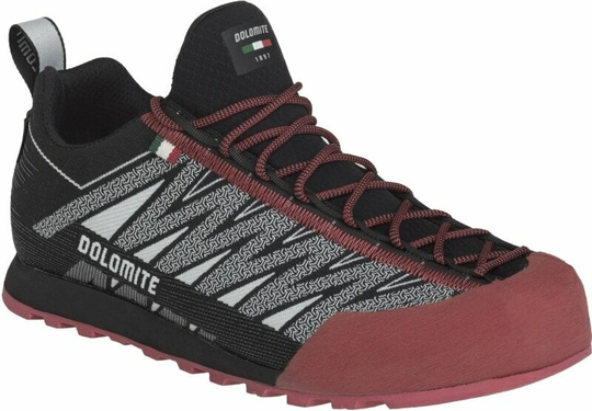 Dolomite Womens Outdoor Shoes Velocissima GTX Pewter Grey/Fiery Red 37,5