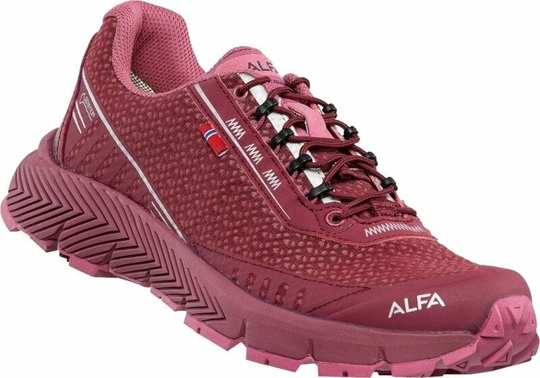 Alfa Womens Outdoor Shoes Drift Advance GTX W Burgundy 41