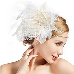 The Great Gatsby Charleston Movie / TV Theme Costumes Retro Vintage 1950s 1920s All Seasons Headpiece Masquerade Flapper Headband Women's Teenager Costume Head Jewelry Vintage Cosplay Party / Evening Lightinthebox