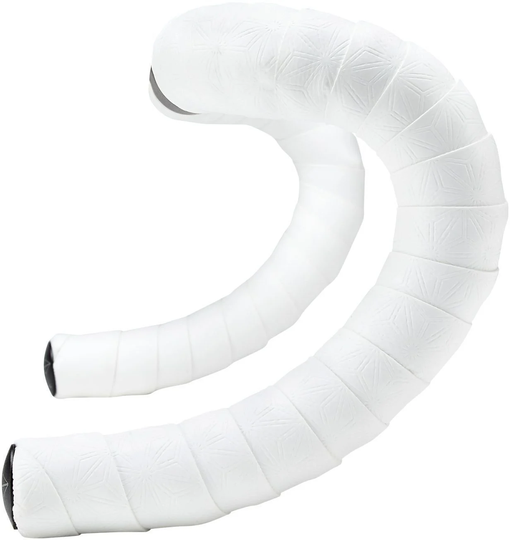Supacaz Super Sticky Kush Classic White w/Ano Black Plugs