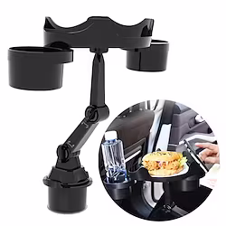 Cup Holder Expander for Car 360 Degrees Rotate Adjustable 6.3 inches Surface Car Tray Table and Drink Holders with 3 Coaster Car Cup Holder Tray Apply to All Auto Models Lightinthebox