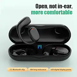 JS270 Bluetooth Earphones Hifi Stereo Wireless Bluetooth Headset Intelligent Touch Earbuds 5.2 Ear Hook Wireless Headphones Lightinthebox