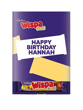 Cadbury Personalised Happy Birthday Cadbury Wispa Gold Favourites Box, One Colour, Women
