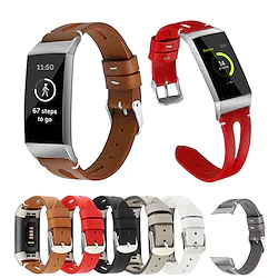 Leather Band For Fitbit Charge 3 4 Smart Watch Strap Loop For Fitbit Charge 3 4 Bracelet Belt Replacement Lightinthebox
