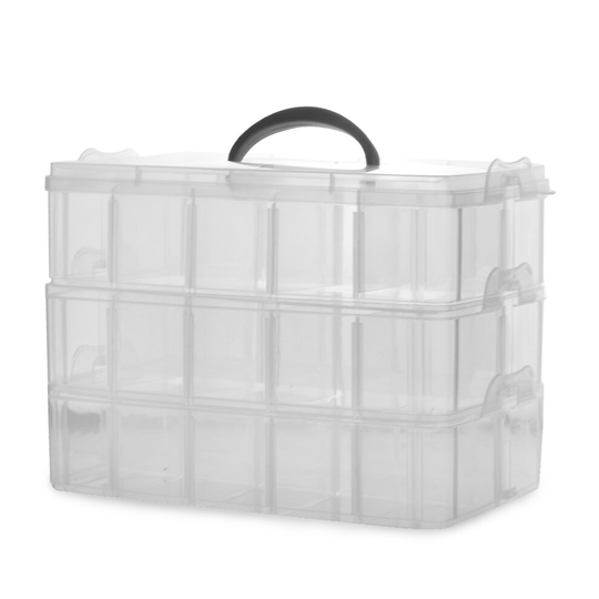 3 Tier Storage Boxes Arts & Crafts Detachable & Stackable Containers Pukkr