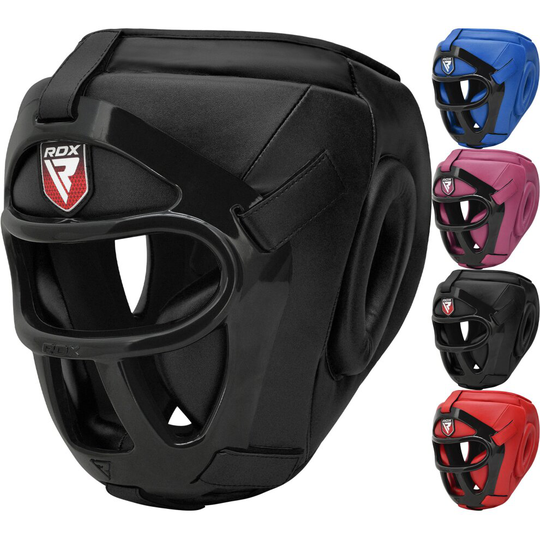 (Black, Small) RDX Head Gear for Boxing MMA Protection Headgear