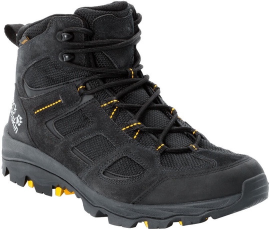 Jack Wolfskin Mens Outdoor Shoes Vojo 3 Texapore Black/Burly Yellow XT 42,5