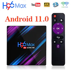 H96 MAX RK3318 Smart TV Box V11 Android 11 TV Box 4G 64GB 2G 32GB 4K Wifi Bluetooth 4.1 Video Youtube Media player Set Top Box Lightinthebox