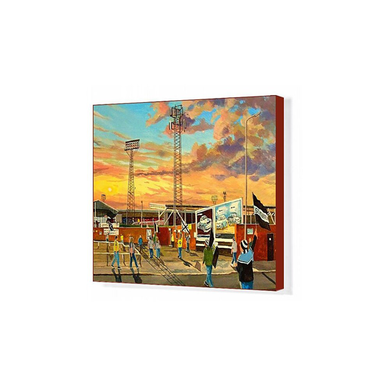 (20x16 (50x40cm) ) Love Street Stadium Going to the Match Fine Art - St Mirren Football Club (Canvas Print)