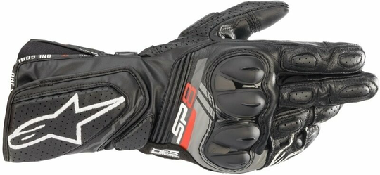 Alpinestars SP-8 V3 Leather Gloves Black 2XL Motorcycle Gloves