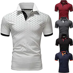 Men's Golf Shirt Tennis Shirt Quick Dry Moisture Wicking Lightweight Short Sleeve T Shirt Top Slim Fit Summer Tennis Golf Running Lightinthebox