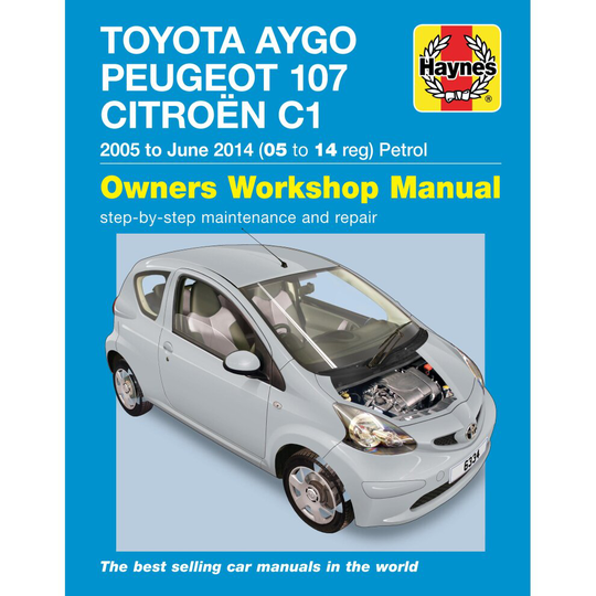 Toyota Aygo, Peugeot 107 & Citroen C1 petrol (05-14) Haynes Manual (Paperback) ~