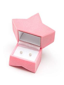 The Love Silver Collection 9Ct Gold 4Mm Kids Star Cz Studs, Star Gift Box