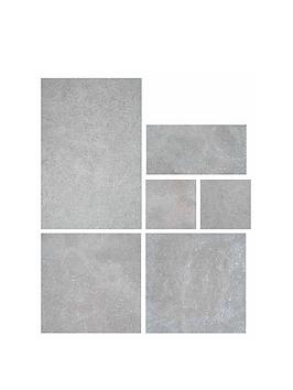 Topps Tiles Hemsworth Grey Modular 0.9M2 (Box Of 1 Tile)