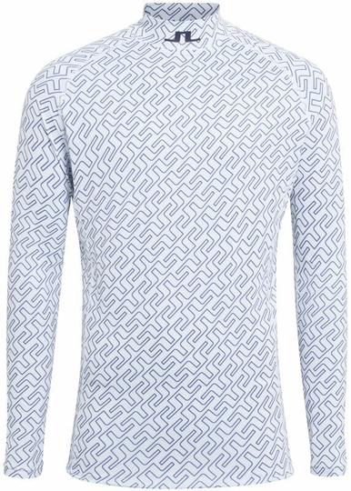 J.Lindeberg Aello Soft Compression Print Top JL Navy Bridge Monogram XXXL