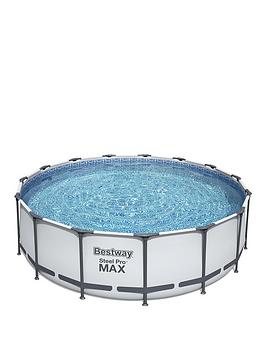 Bestway 15Ft Steel Pro Frame Pool With Ladder &Amp; Pump