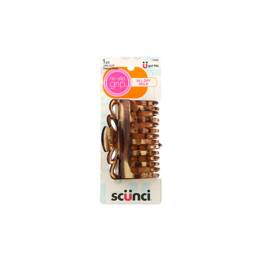 Scunci, No Slip Grip, Jaw Clip, Hold for Thick Hair, 1 Jaw Clip