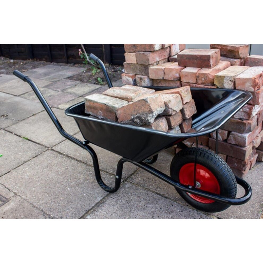 Ambassador Boxed Black Builders Wheelbarrow 90L [WB35]