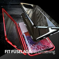 Phone Case For Samsung Galaxy Full Body Case Magnetic Adsorption A73 A53 A33 A72 A52 Note 20 Ultra S10 S23 S22 S21 S20 Plus Ultra Magnetic Double Sided Curved Screen Transparent Tempered Glass Metal Lightinthebox