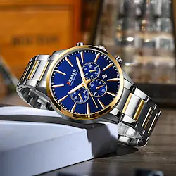 CURREN Quartz Watch Men's Fashion Ultra Thin Watches Simple Men Business Waterproof Stainless Steel Quartz Watch Lightinthebox