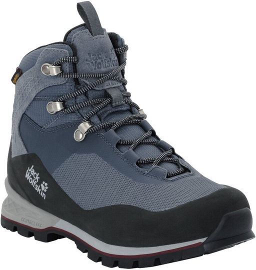 Jack Wolfskin Womens Outdoor Shoes Wilderness Lite Texapore W Pebble Grey/Burgundy 39,5