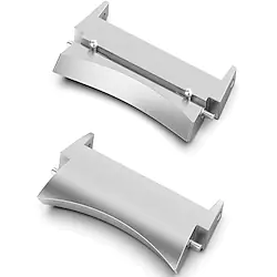 Smart Watch Band Connectors for Samsung Galaxy Watch 4 40/44mm Watch 4 Classic 42/46mm 20mm Stainless Steel Smartwatch Strap Connectors Stainless Steel Shockproof Metal Band Adapter Lightinthebox
