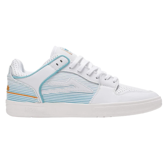 Lakai Telford Low Rob Welsh Legacy Skate Shoes - White Leather
