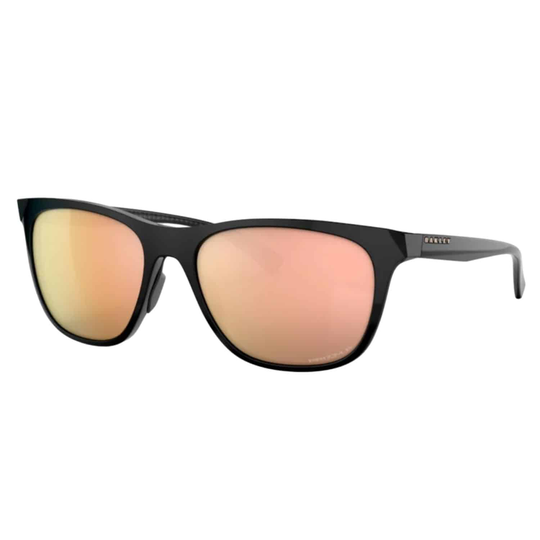 Oakley Leadline Sunglasses - Polished Black/Prizm Rose Gold Polarised