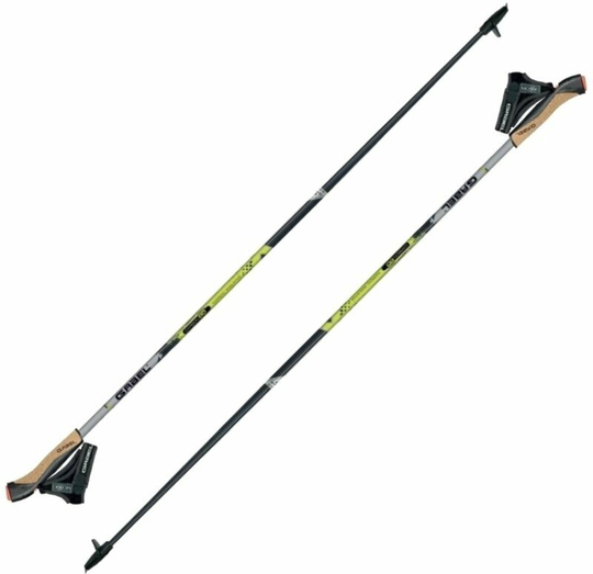 Gabel X-5 Carbon Nordic Walking Poles Black/Yellow 115cm