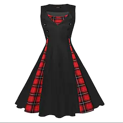 Audrey Hepburn Plus Size Retro Vintage 1950s Cocktail Dress Vintage Dress Flapper Dress Prom Dress Women's Costume Vintage Cosplay Event / Party Festival Sleeveless Dress Lightinthebox