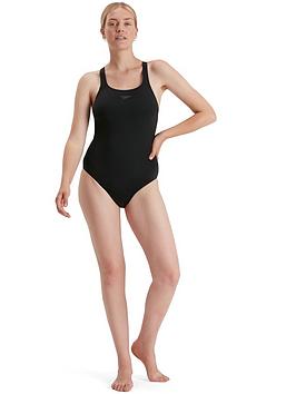 Speedo Eco Endurance+ Kickback Swimsuit - Black