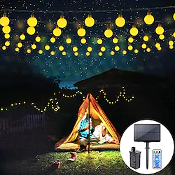 Globe String Lights Solar/Plug in Remote Control 10M 20M 30M 40M 50M Dual Purpose Optional String Lights Dragon Ball Lamp Creative String Lights Holiday Lights Outdoor Party Holiday Solar EU Sola US 1set Lightinthebox