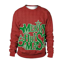 Inspired by Christmas letter Cosplay Costume Hoodie Pattern Graphic Hoodie For Men's Women's Unisex Adults' 3D Print 100% Polyester Casual Daily Lightinthebox