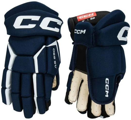 CCM Hockey Gloves Tacks AS 550 SR 13 Navy/White