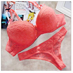 Women's Bra Double Strap 3/4 cup Spandex Polyester Blue Lightinthebox