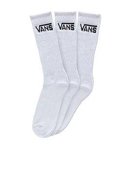 Vans Classic Crew (9.5-13, 3Pk) - White