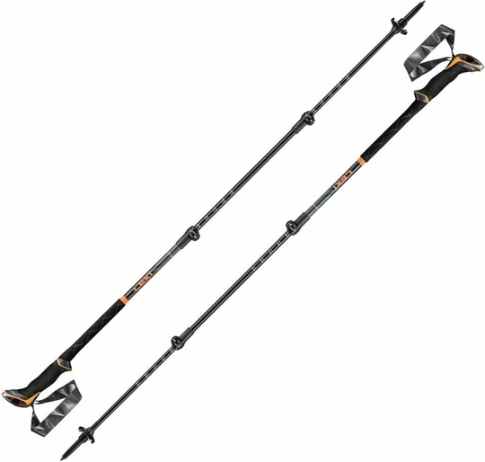 Leki Sherpa Lite Neon Orange/Black/Denim Blue 100 - 135 cm