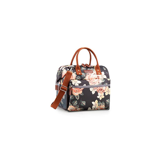 Joyhill Lunch Bag Women, Insulated Lunch Box with Strap, Cute Adult Lunch Tote for Work, Water Resistant Leakproof Lunch Bag, Reusable Lunch Cool